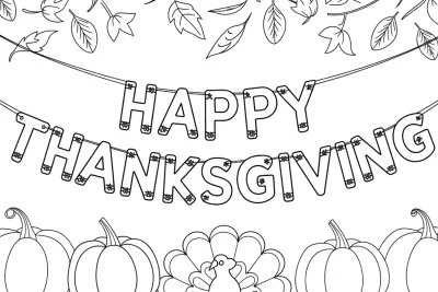 160+ Coloriages de Thanksgiving pour enfants et adultes (Gratuits)