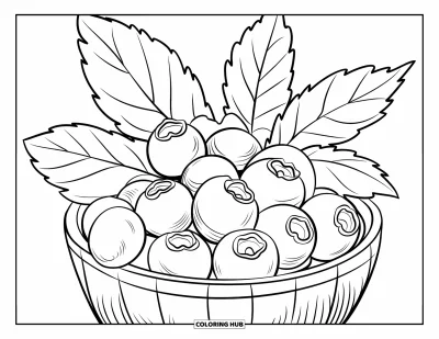 45+ Coloriages de myrtilles pour enfants et adultes (Gratuits)