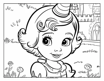 115+ Dibujos de caras de niñas para colorear para niños y adultos (Gratis)
