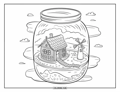 100+ Coloriages de bocaux pour enfants et adultes (Gratuits)