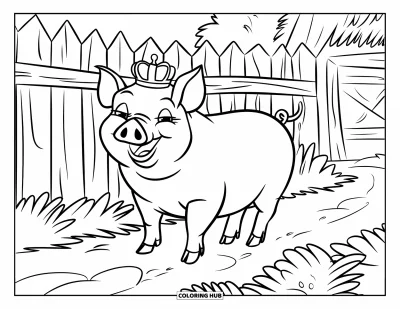 90+ Schweine-Ausmalbilder