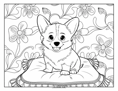 135+ Coloriages de chiots pour enfants et adultes (Gratuits)