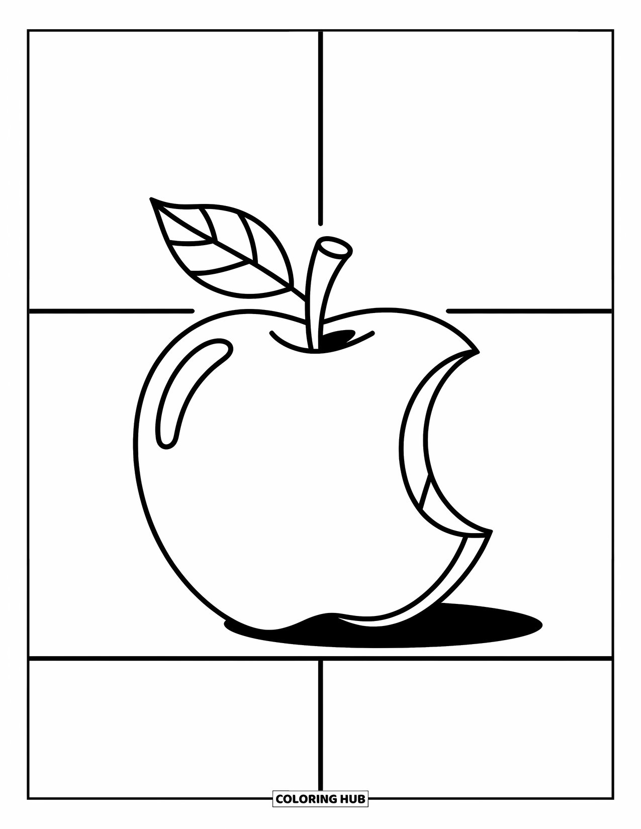 Desenho de outono para colorir para crianças: Uma xícara com vapor e um cachecol, com pequenos bonecos de neve por perto