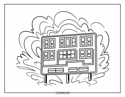 Coloriage de baseball pour enfants : Gros plan sur un manche de batte de baseball avec des motifs amusants en volutes