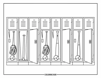 Coloriage de baseball pour enfants : Des balles de baseball regroupées avec des coutures uniques et des détails ludiques