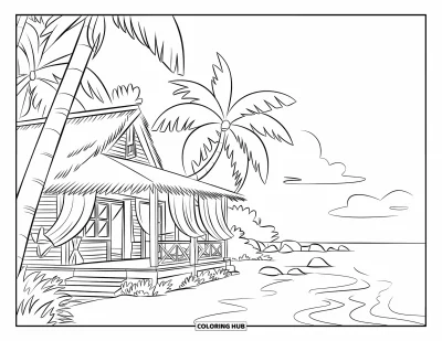 140+ Coloriages de plage pour enfants et adultes (Gratuits)