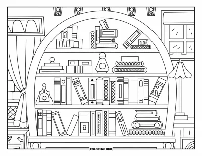 100+ Dibujos de libros para colorear para niños y adultos (Gratis)