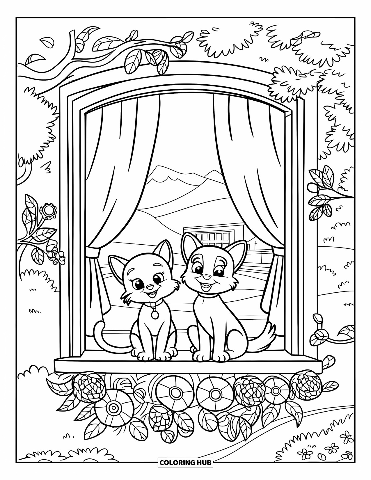 Free Printable Cat And Dog Coloring Pages Unleash Your Inner Artist