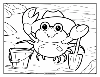 115+ Crab Coloring Pages