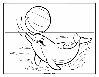180+ Dolphin Coloring Pages