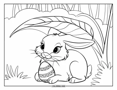150+ Easter Bunny Coloring Pages