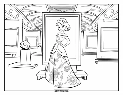 245+ Dibujos de vestidos de moda para colorear para niños y adultos (Gratis)
