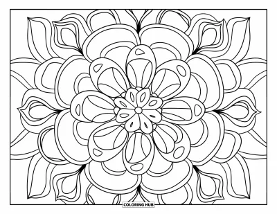 130+ Flower Mandala Coloring Pages