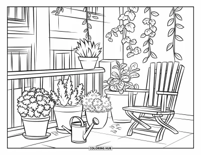 120+ Garden Coloring Pages