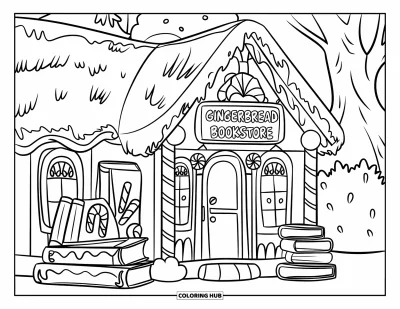 110+ Coloriages de maison en pain d&rsquo;épices pour enfants et adultes (Gratuits)