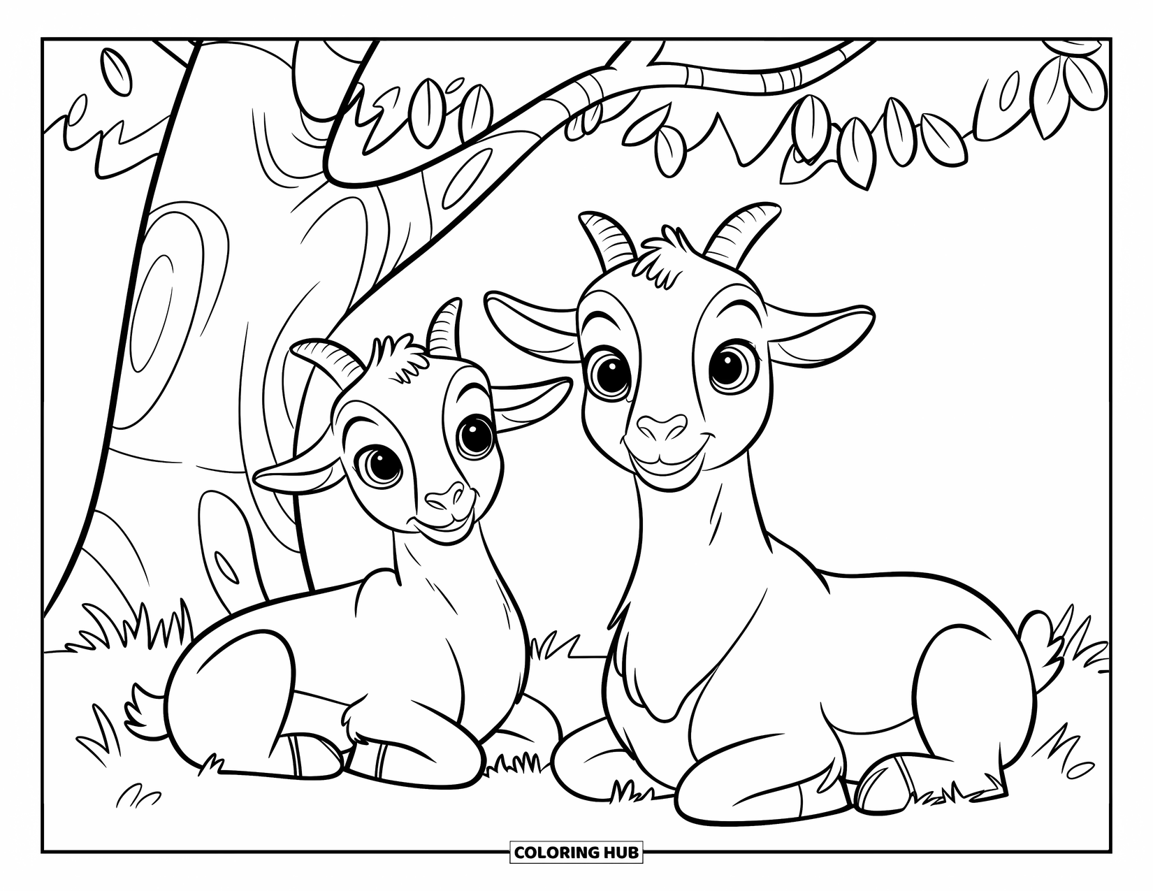 115 Goat Coloring Pages For Kids Adults Free 115 Goat Coloring Pages For Kids Adults Free