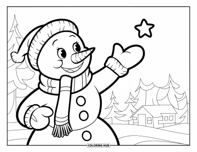 195+ Coloriages de bonhomme de neige pour enfants et adultes (Gratuits)