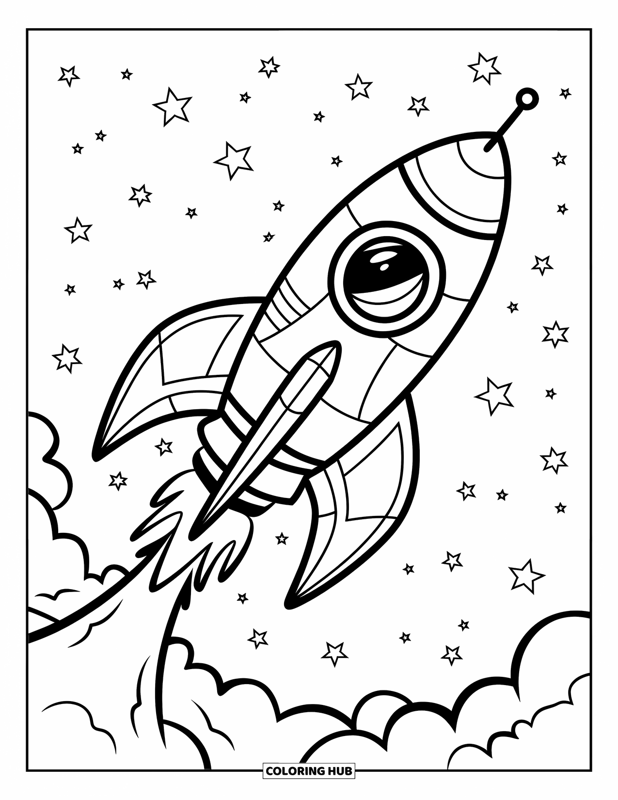 100 Space Coloring Pages For Kids Adults Free 