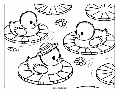 Disegno d'estate da colorare per adulti: Un orso è seduto su una coperta a quadri e assapora un picnic vicino a un lago calmo