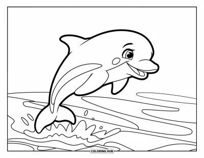 Disegno d'estate da colorare per bambini: Un caffè su pedana di legno con tetto di paglia si affaccia su un oceano calmo
