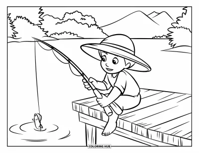 Disegno d'estate da colorare per bambini: Un grande cono gelato con tre palline gocciola golosamente su un piatto bianco