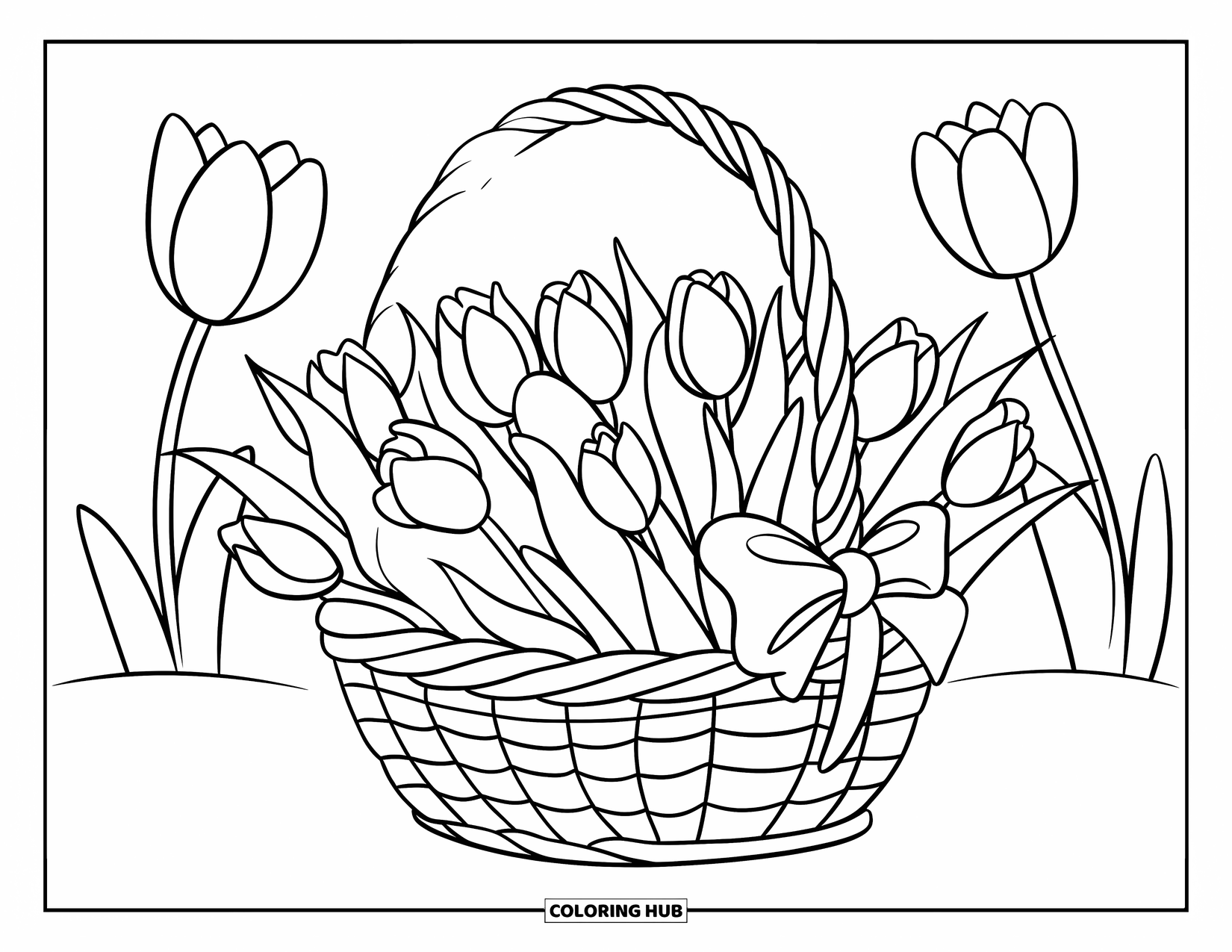 1 535 Dibujos De Flores Para Colorear Gratis 