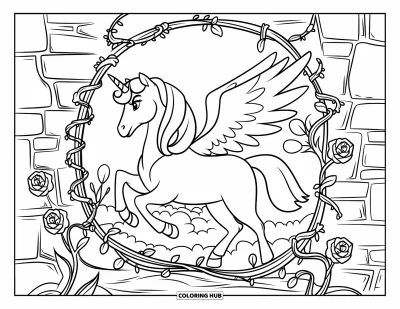 115+ Alicorn-målarbilder för barn och vuxna