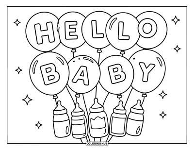135+ Baby Shower Coloring Pages