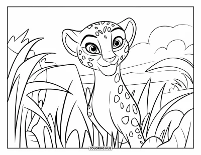 145+ Desenhos de guepardos para colorir para crianças e adultos (Grátis)