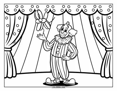 70+ Clown-Ausmalbilder für Kinder und Erwachsene (Kostenlos)