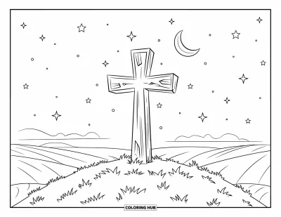 95+ Dibujos de cruces para colorear