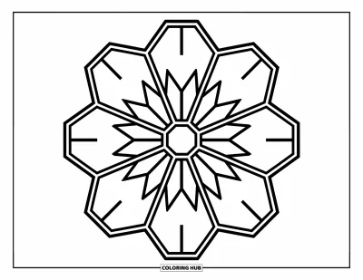 145+ Geometric Coloring Pages