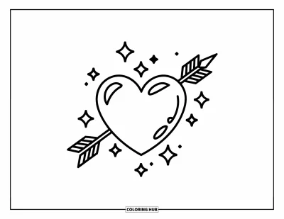 105+ Heart Coloring Pages