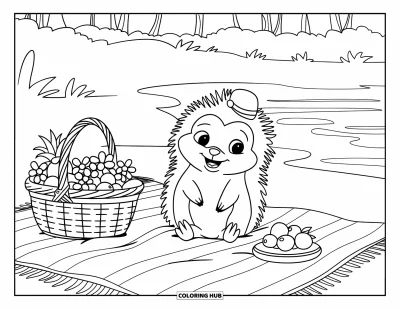 105+ Coloriages de hérissons pour enfants et adultes (Gratuits)