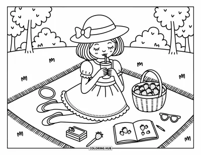 90+ Dibujos de estilo preppy para colorear para niños y adultos (Gratis)