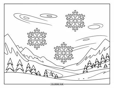 105+ Coloriages de flocons de neige pour enfants et adultes (Gratuits)