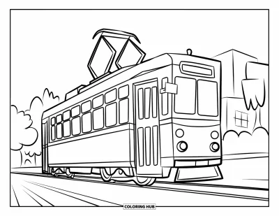 150+ Transportation Coloring Pages