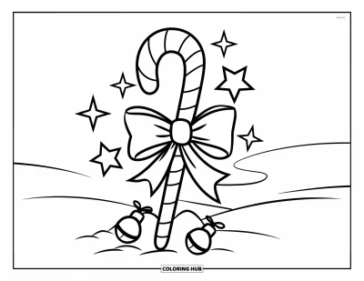105+ Coloriages de cannes en sucre d&rsquo;orge pour enfants et adultes (Gratuits)