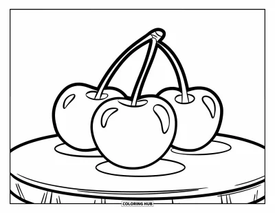 70개 이상의 체리 색칠공부 – 아이부터 어른까지