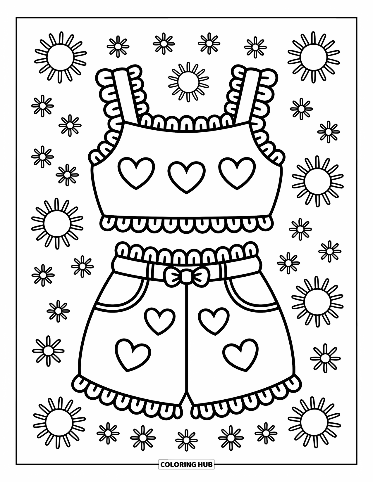 70+ Clothes Coloring Pages for Kids & Adults (Free Printable PDFs)