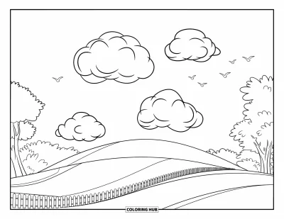75+ Coloriages de nuages pour enfants et adultes (Gratuits)