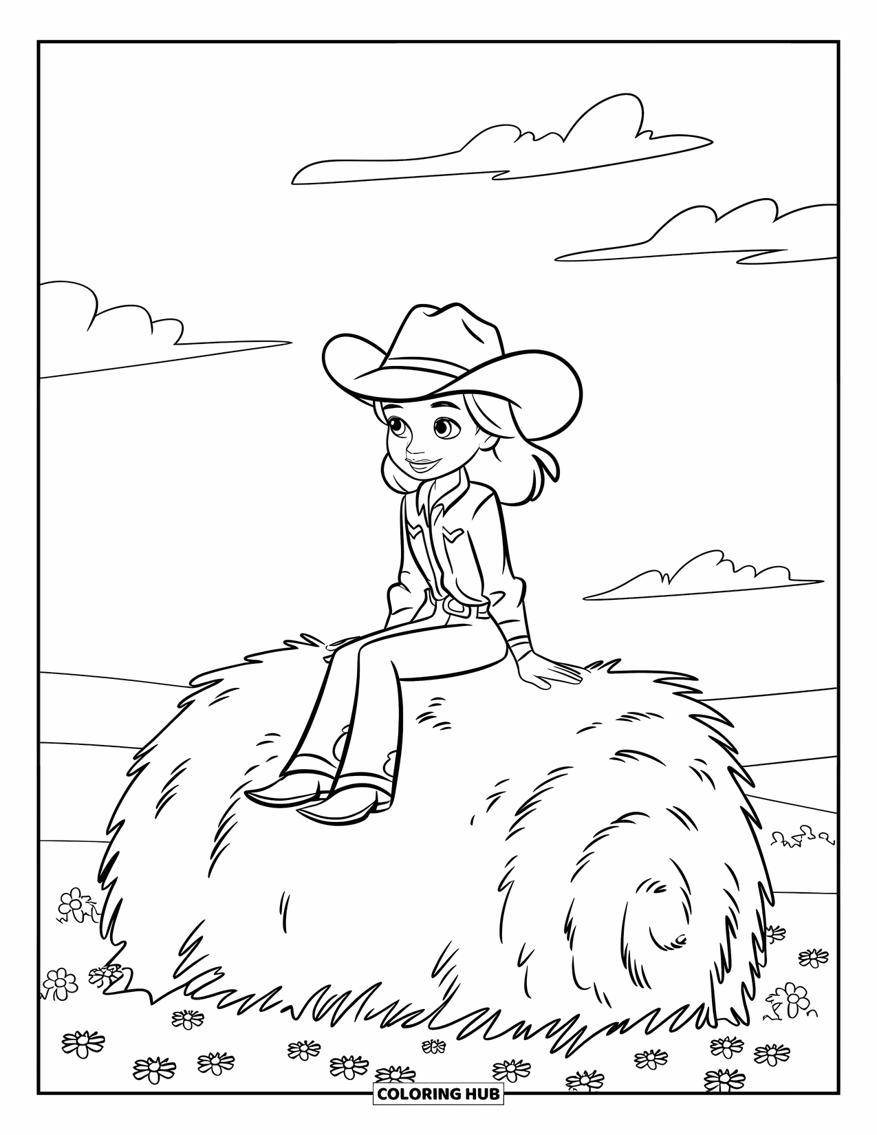 85+ Cow Girl Coloring Pages for Kids & Adults (Free Printable PDFs)