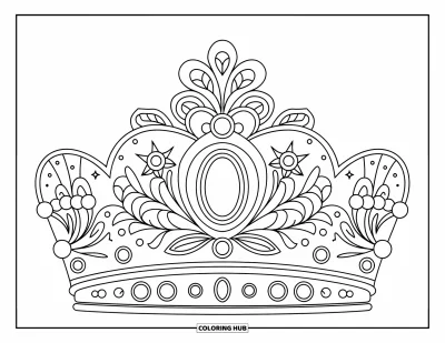 85+ Dibujos de coronas para colorear