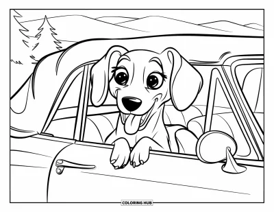 100+ Coloriages de teckels pour enfants et adultes (Gratuits)