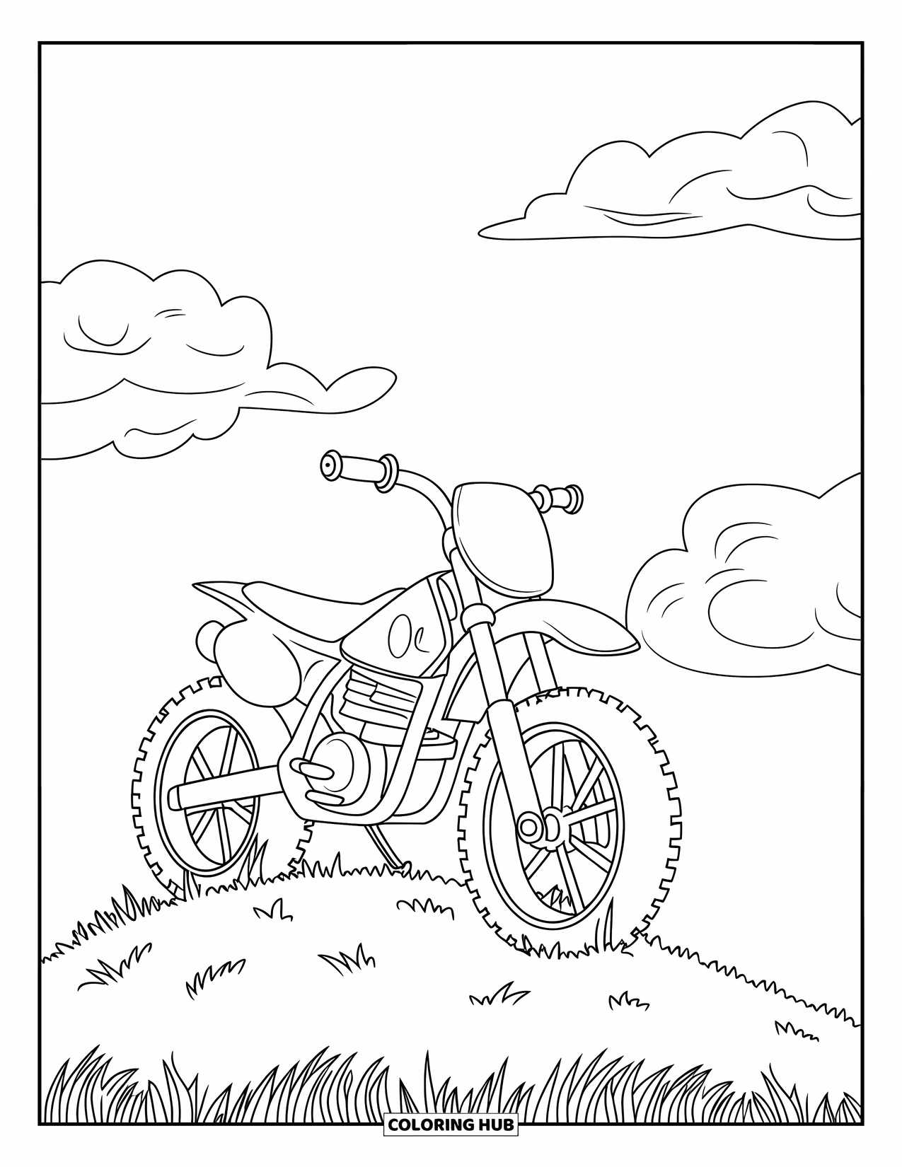 85+ Dirt Bike Coloring Pages for Kids & Adults (Free Printable PDFs)