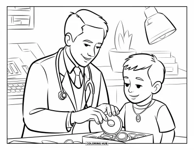 100+ Doctor Coloring Pages