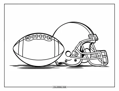 60+ Dibujos de fútbol americano para colorear