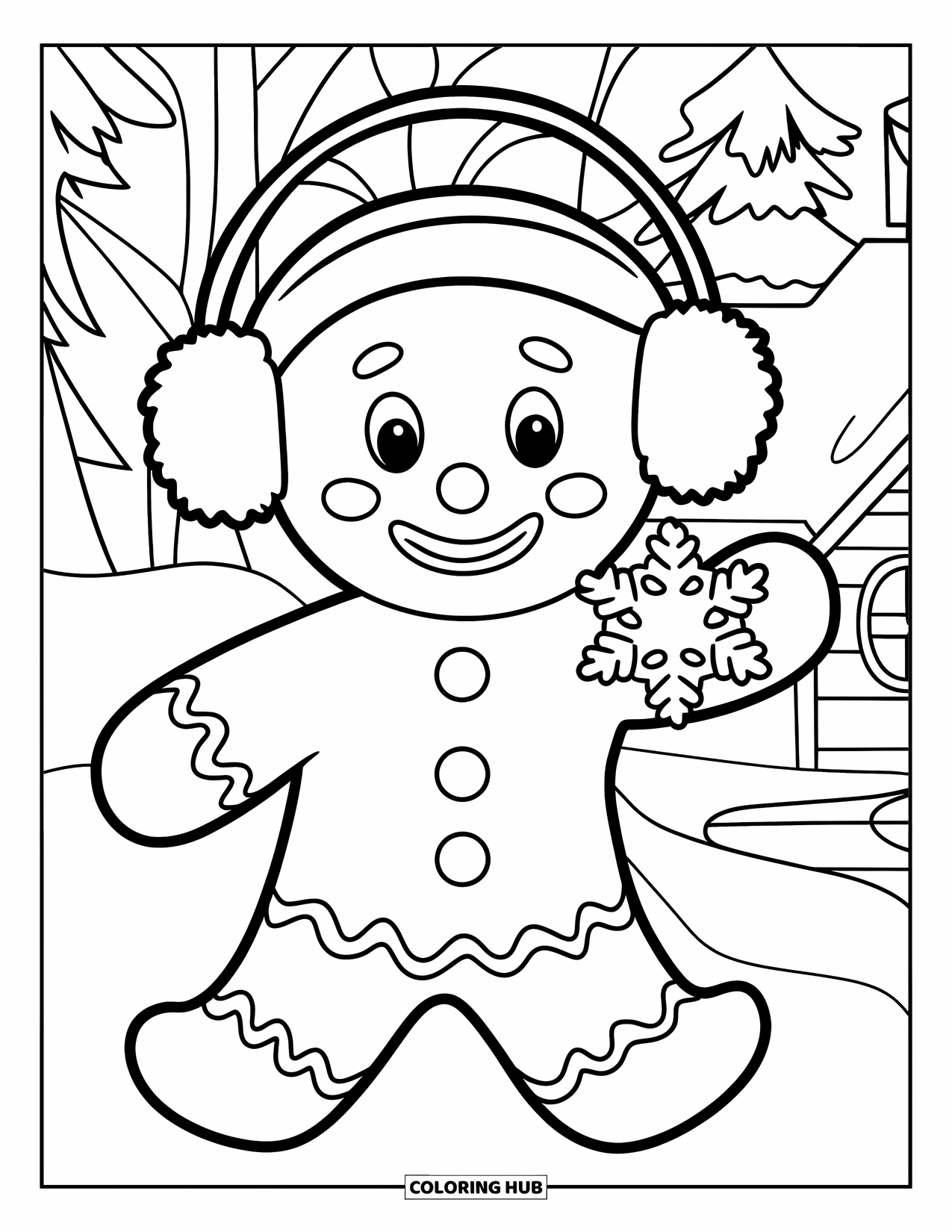100+ Gingerbread Man Coloring Pages for Kids & Adults (Free Printable PDFs)