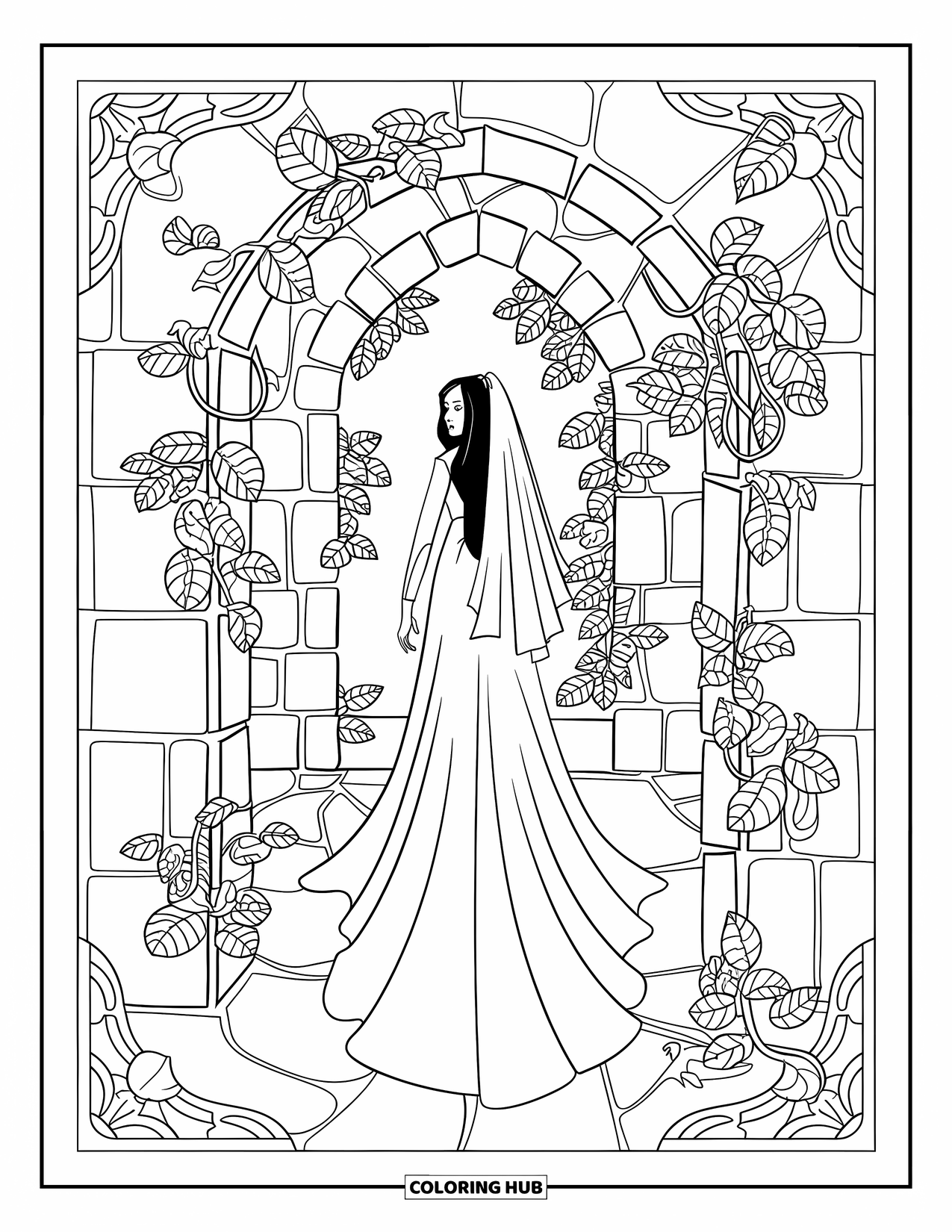80+ Gothic Coloring Pages for Kids & Adults (Free Printable PDFs)
