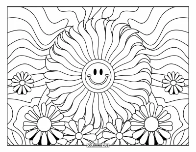 100+ Groovy fargeleggingsark for barn og voksne (Gratis)